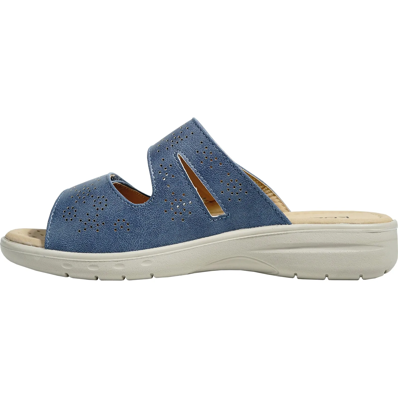 kozi Women Sandal OY5125 Comfort Wedge Sandal Navy Best Sneaker Sandals