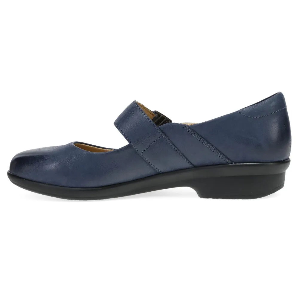 Shoes To Wear With Dress To Wedding Dansko Collette Navy Burnished Nubuck Mary Jane (Women's)