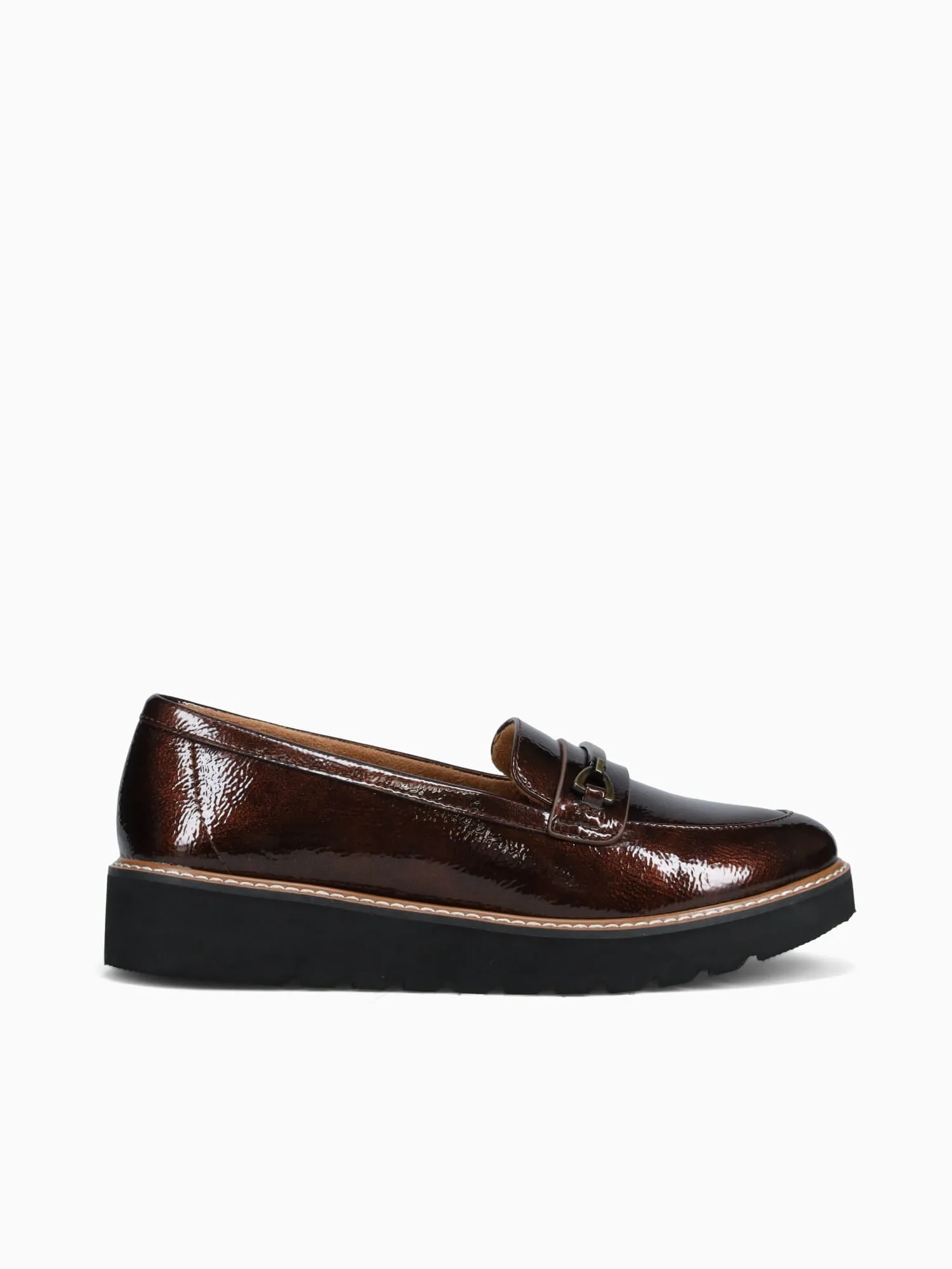 Elin Brown Rugged Penny Loafers