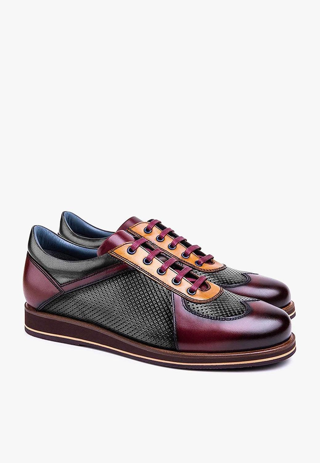 Wide Black Dress Shoes SEPOL New Melbourne Mens Multicolor Low Top Sneaker