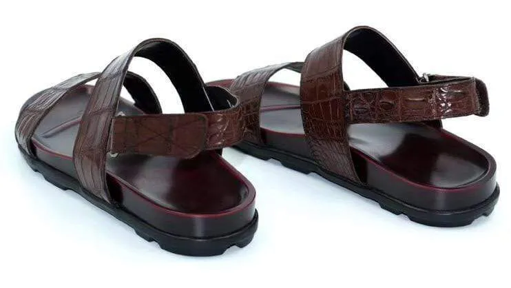 Crocodile Shoes Crocodile Leather Sandals Sandals Newest Resort
