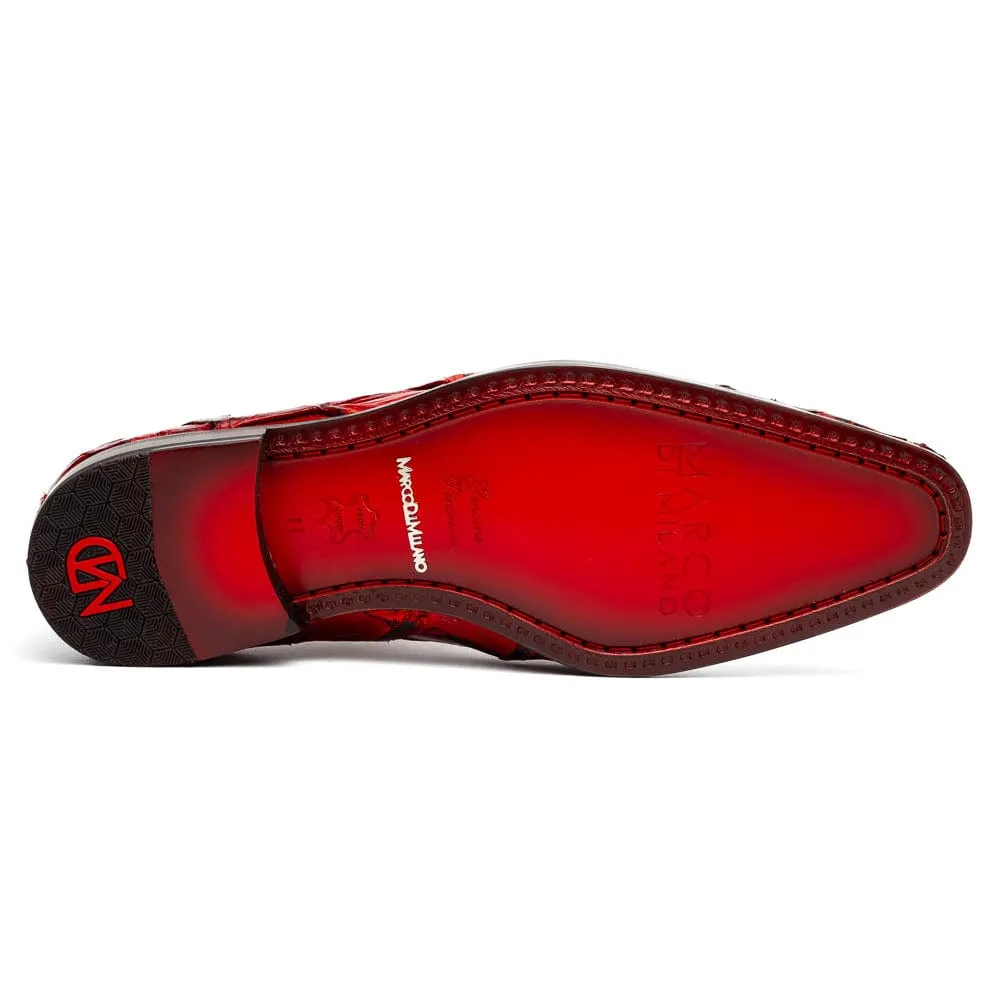 Men Designer Dress Shoes Olivieri Red