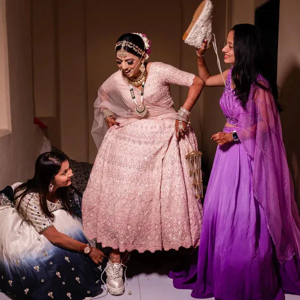 Shiny Dress Shoes Sneaker Wedge Cinderella (Bridal Sneakers White, Beige, Ivory)