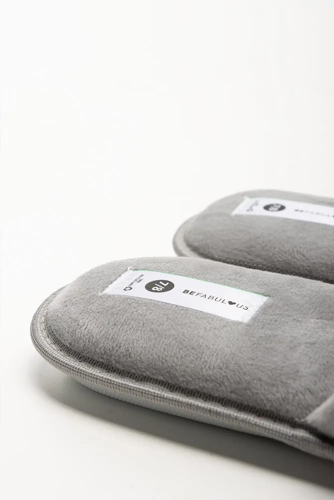 Snowflake Open Toe Slippers Grey Best Marathon Shoes For Flat Feet