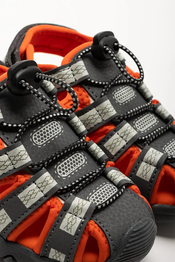 Covered Toe Sandals Closed Adventure Sandals Grey