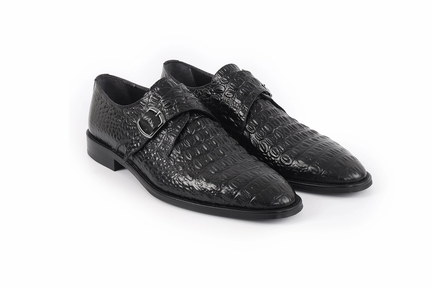 Soleno Monkstrap Dress Shoes American Made Leather Dress Shoes