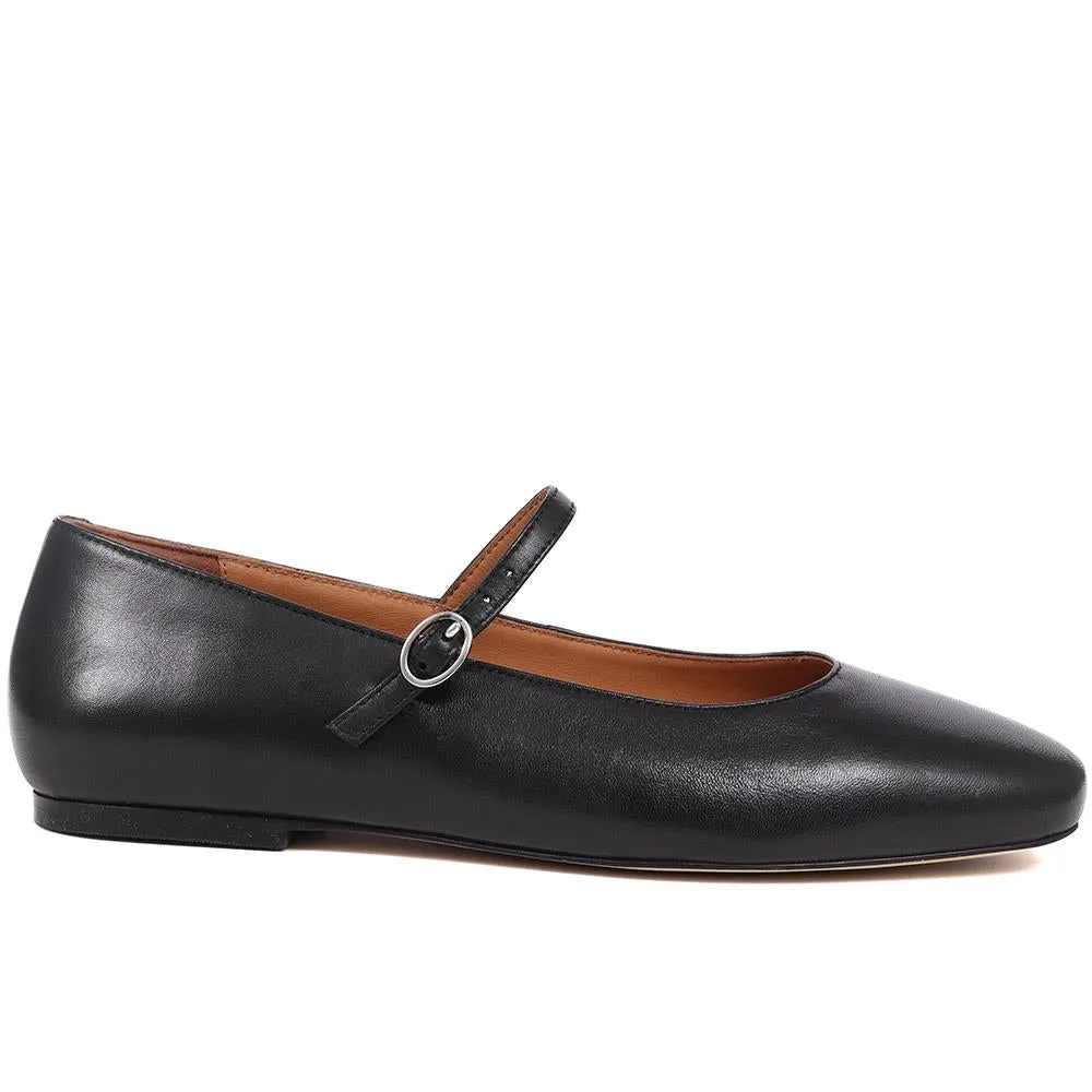 Sonnet Mary Janes  - SONNET / 325 143 - Black Shoes For Flat Footed People