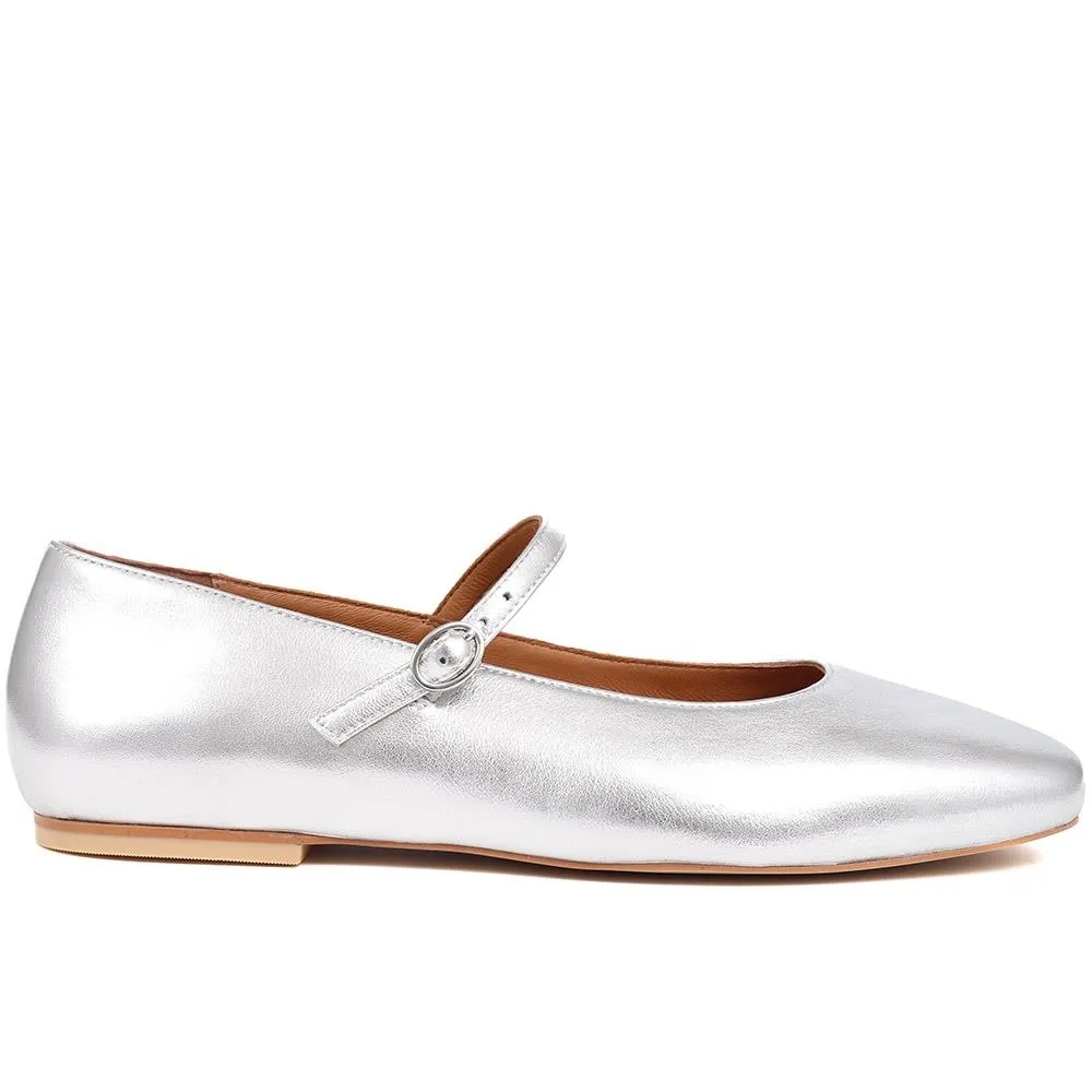 Best Shoe Brands Flat Feet Sonnet Mary Janes  - SONNET / 325 143 - Silver