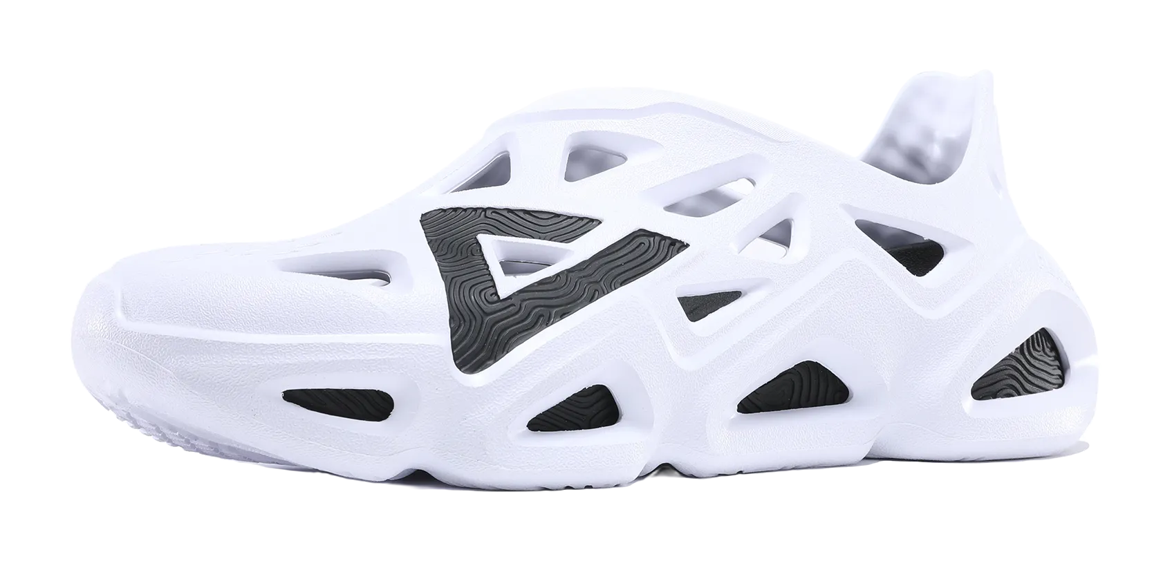 Fluffy Animal Slippers PEAK State Pole Clogs Unisex White Black