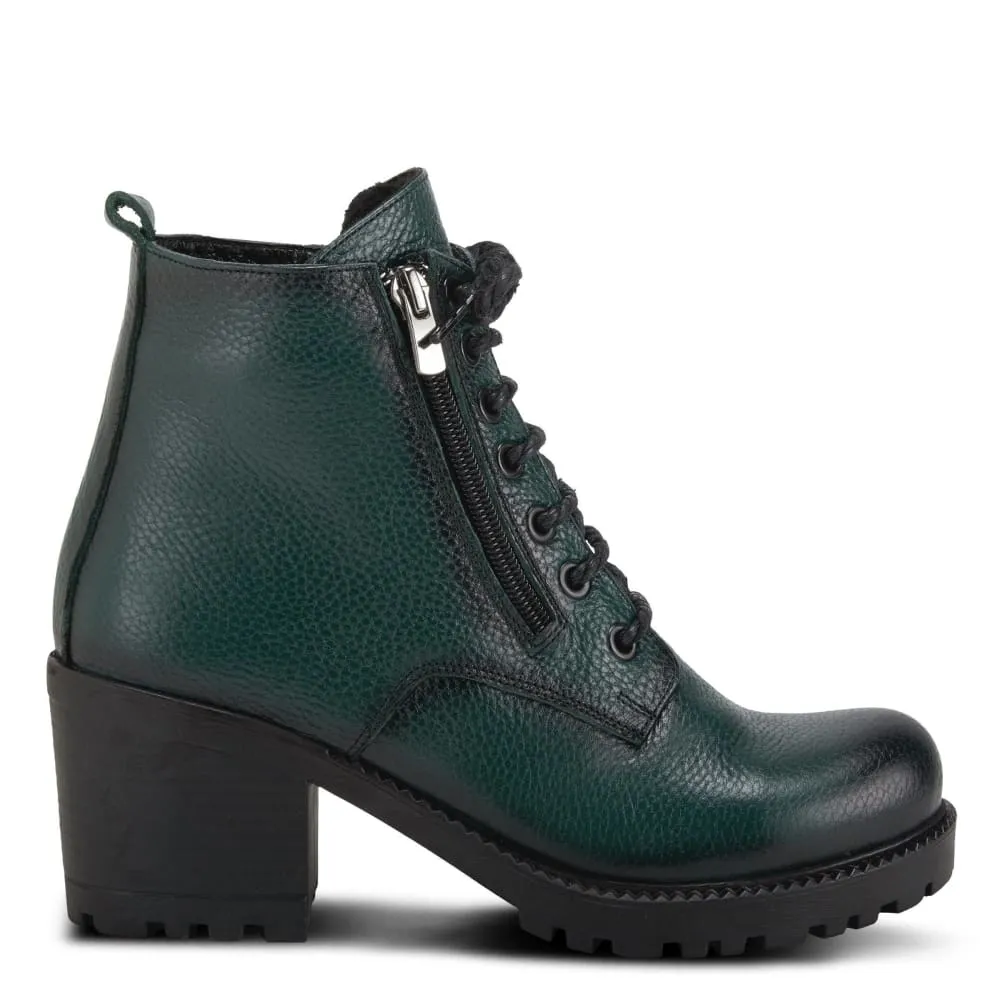 Spring Step Shoes Yaritza Women's Utility Inspired Design Pebbled Leather Boots Best Snowboard Boots