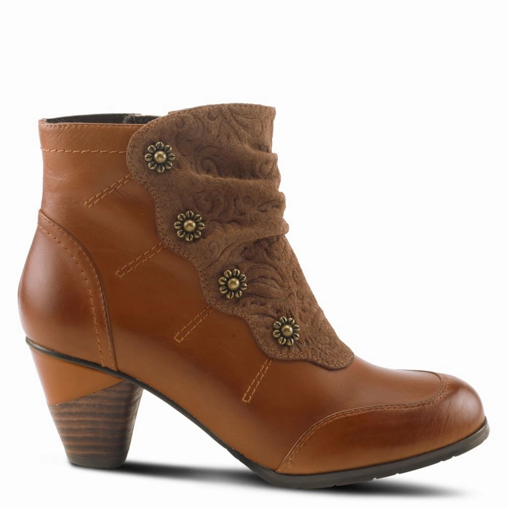 Spring Step Shoes L'Artiste Belgard Women's Vintage Inspired Leather Boots Tall Winter Boots