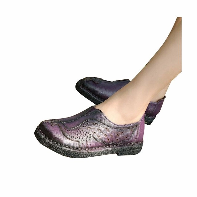 Spring Top Soft PU Leather Flats Anti-Slippy Shoes Astaire Loafers