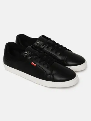 Fluffy Sneakers Men's Black Solid Shoes