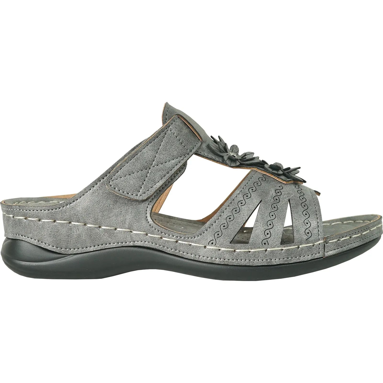 VANGELO Women Sandal CATHY-3 Wedge Sandal Pewter Dillards Sandals