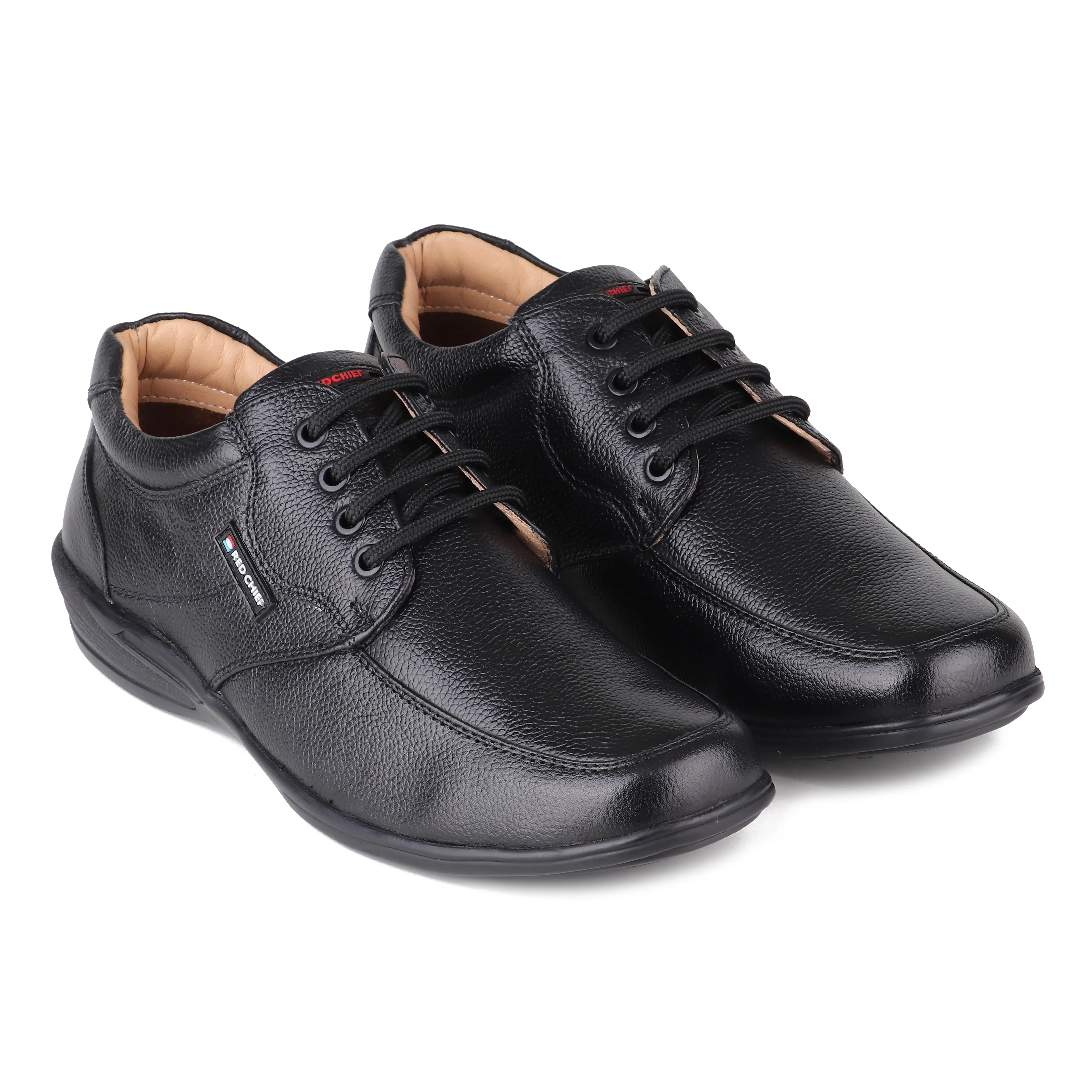 Casual Leather Slip On Shoes Red Chief Black Casual Shoes for Men RC3506 001