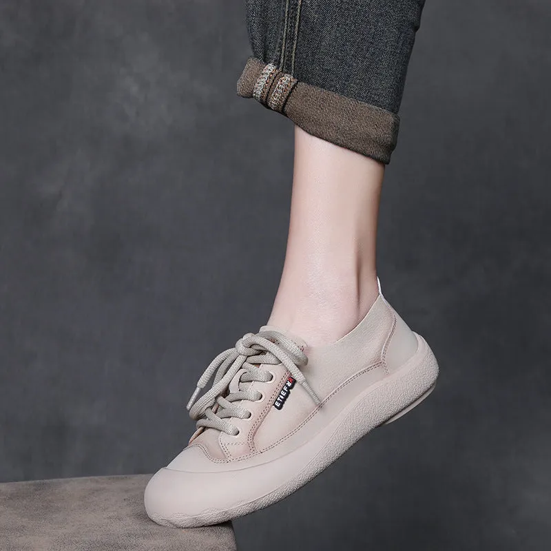 Indian Flat Shoes Women's Fashion Soft Leather Flat Casual Shoes