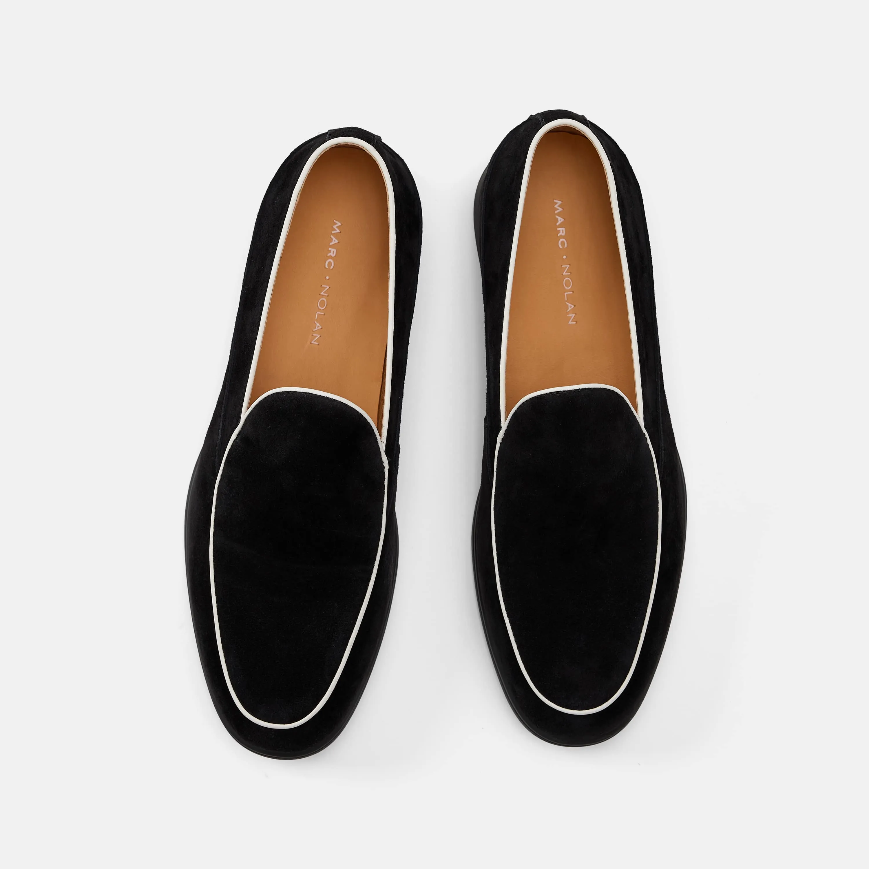 Shein Loafers Alessandro Black Suede Venetian Loafers