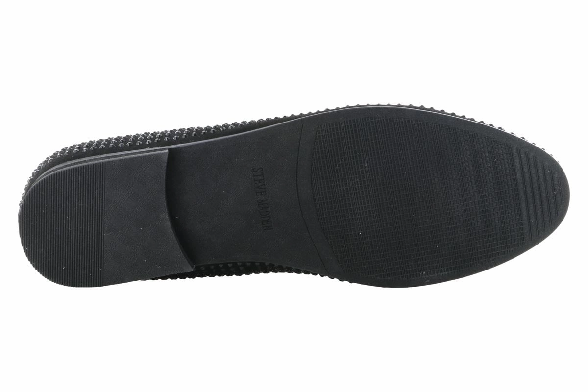 Steve Madden Caviarr Black Stud Loafer Orthotic Dress Shoes