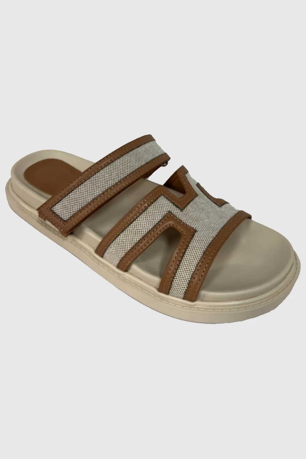 Tan PU Designer Strap Sandals (PACK A) Platform Sandals Nearby
