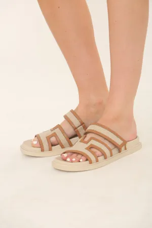 Tan PU Designer Strap Sandals (PACK A) Sandals And Swords 2