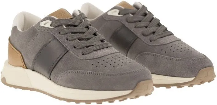 SUEDE LEATHER SNEAKERS Gold Shoes Sneakers