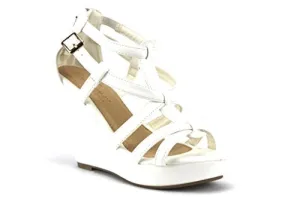 Women's Fay Strappy Caged Zip Wedge Sandals Wide For Sandals