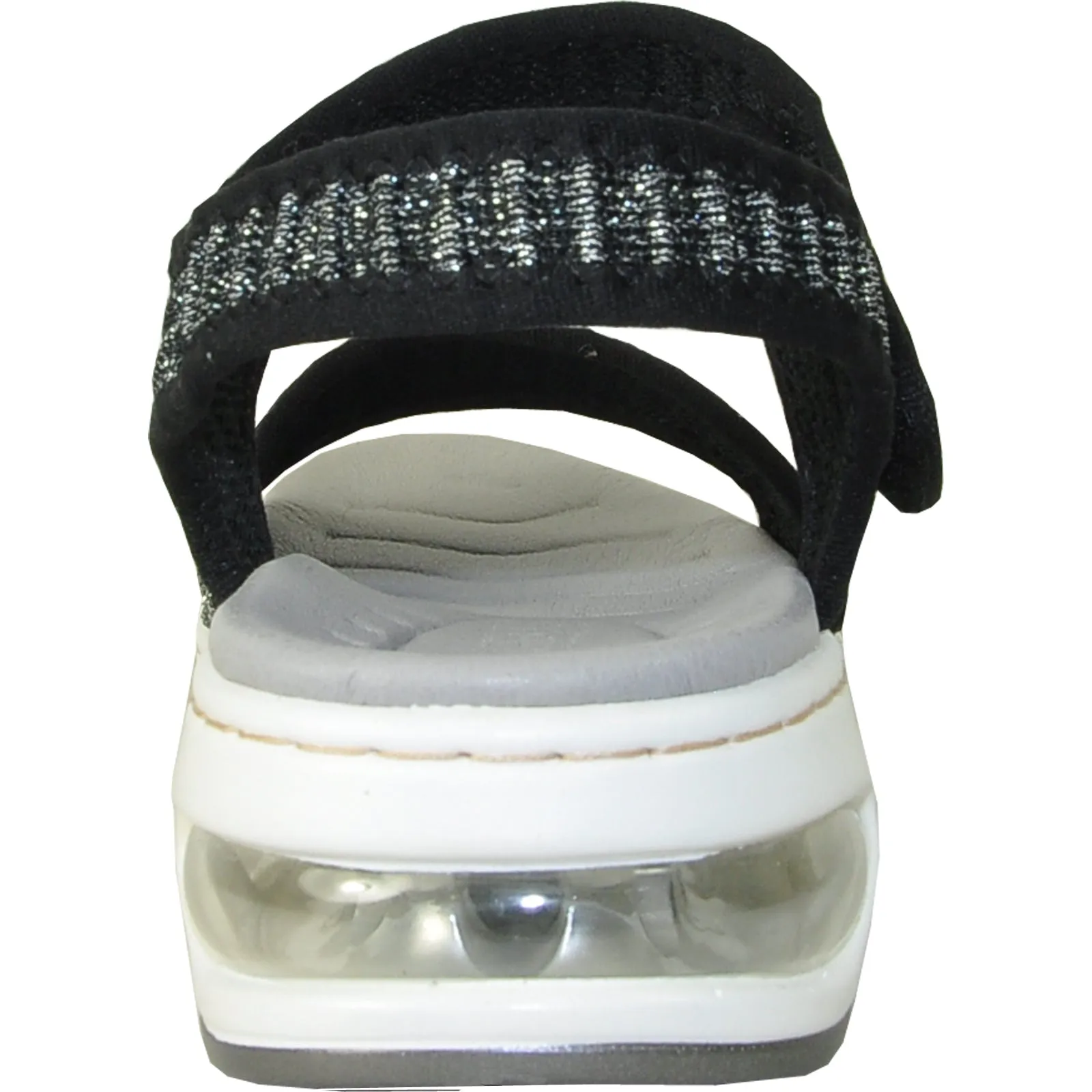 VANGELO Women Sandal ASPEN Comfort Wedge Sandal Black Best Recovery Sandals