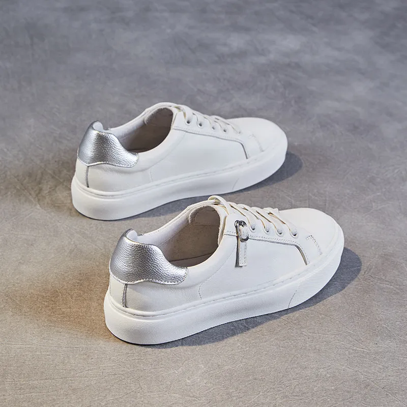 Flat Heels Shoes Women Minimalist Leather Comfort Flat Casual Shoes