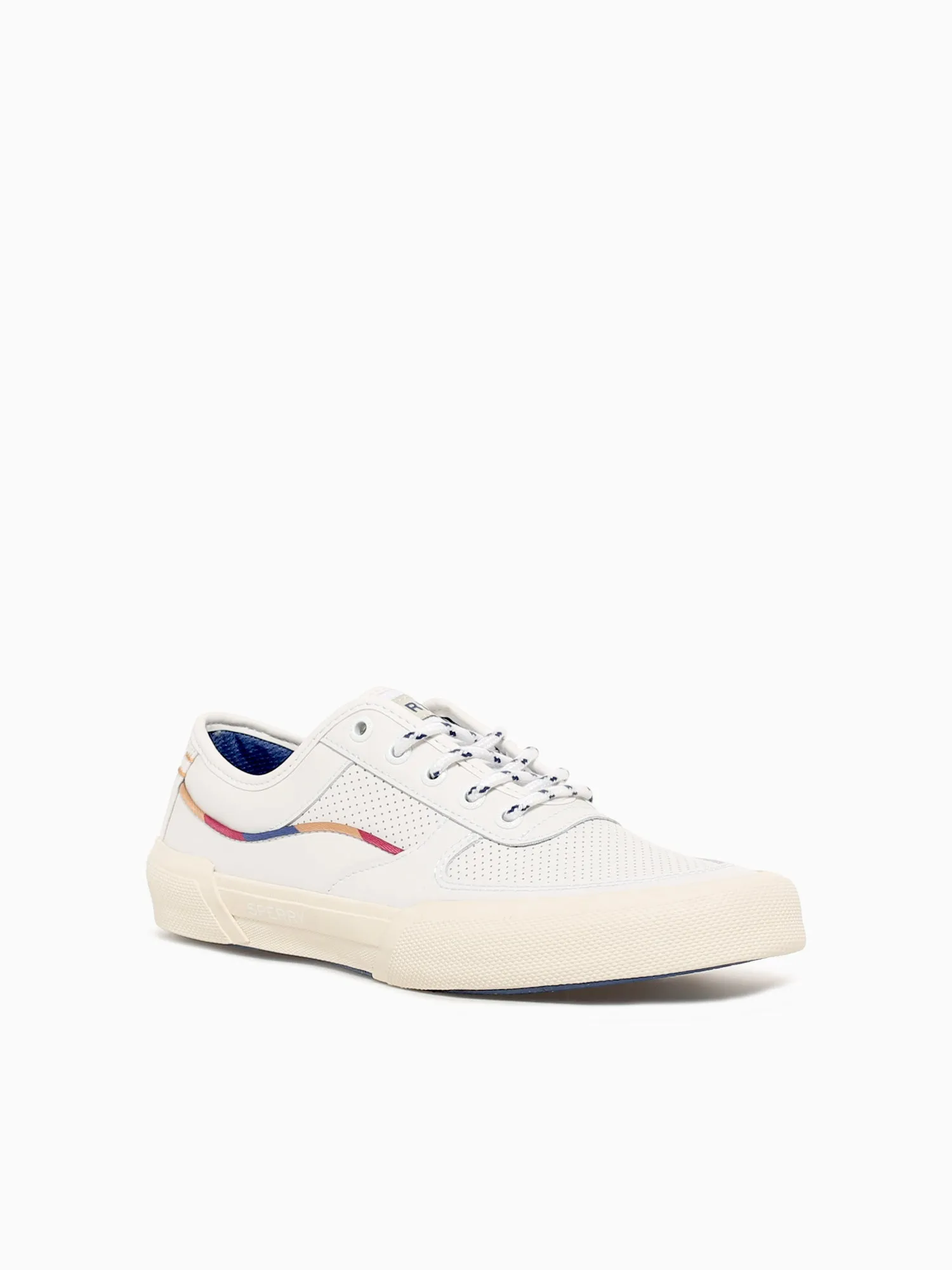 Seacycled Soletide White Multi Leather Athletic Shoes