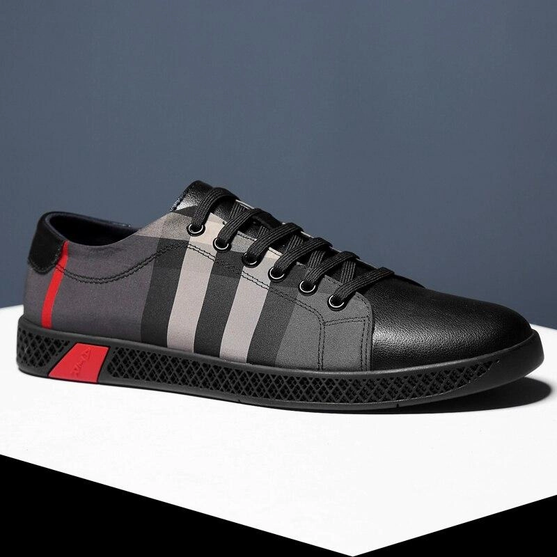 West Louis Leather Comfotable Flat Sneakers Best Shoes For Flat Feet Standing