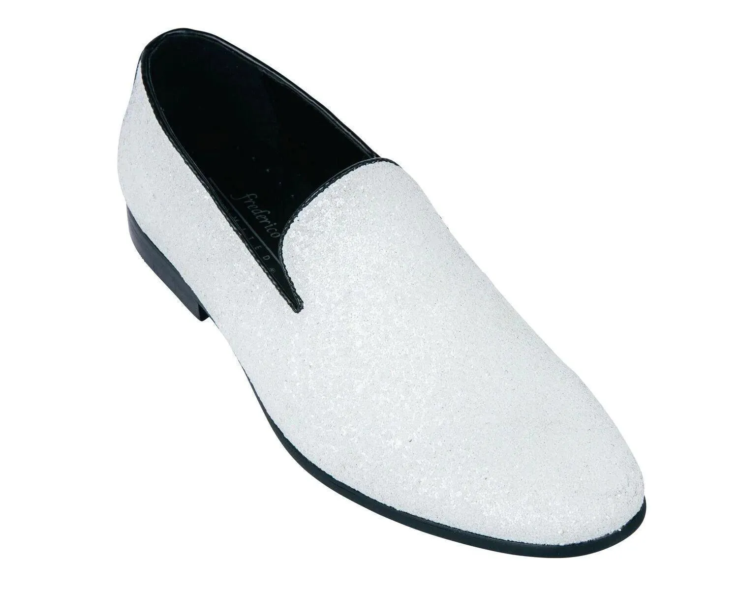 Slippers Valentines White Sparkle Slip On Men's Shoes