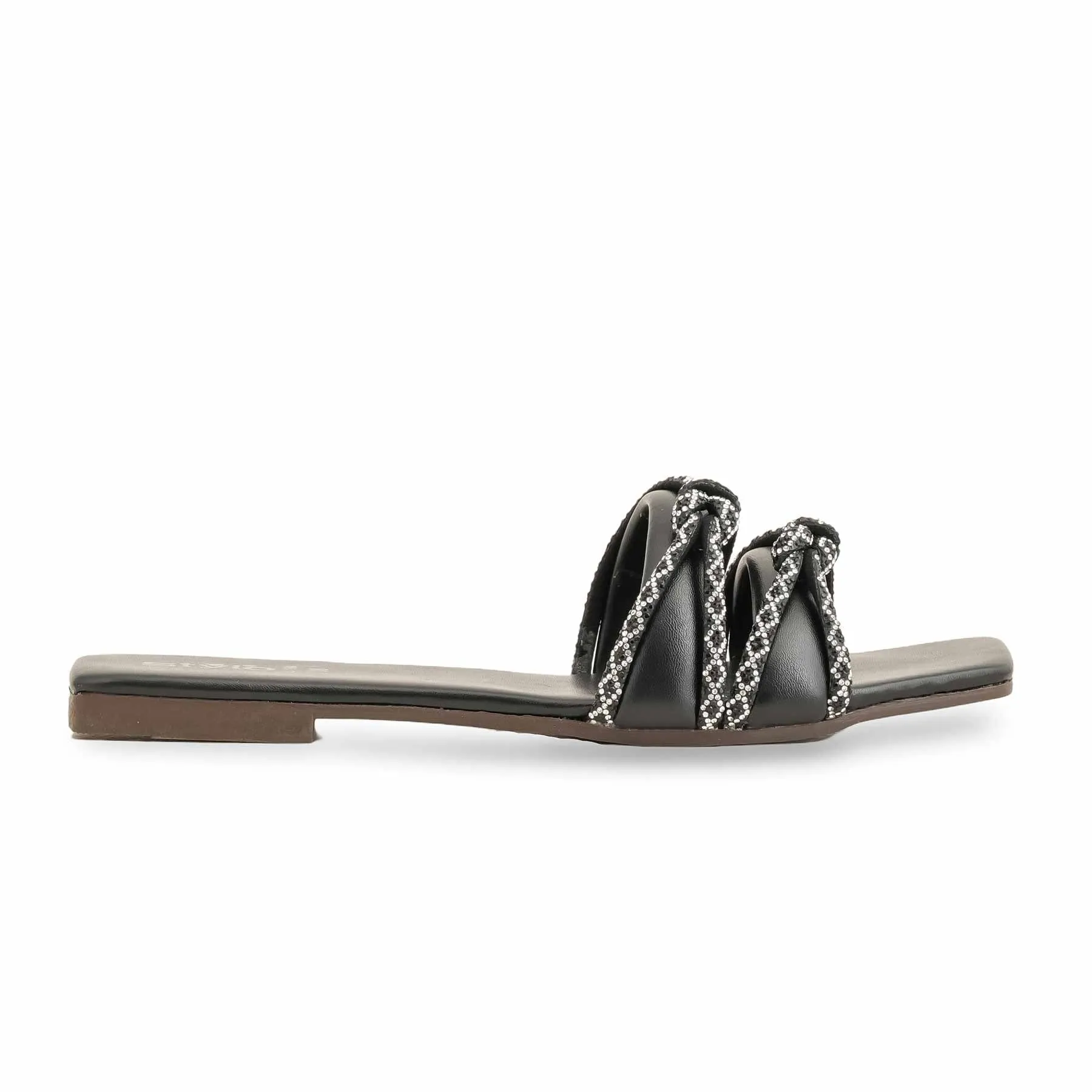 Black Casual Slipper For Women CL1964