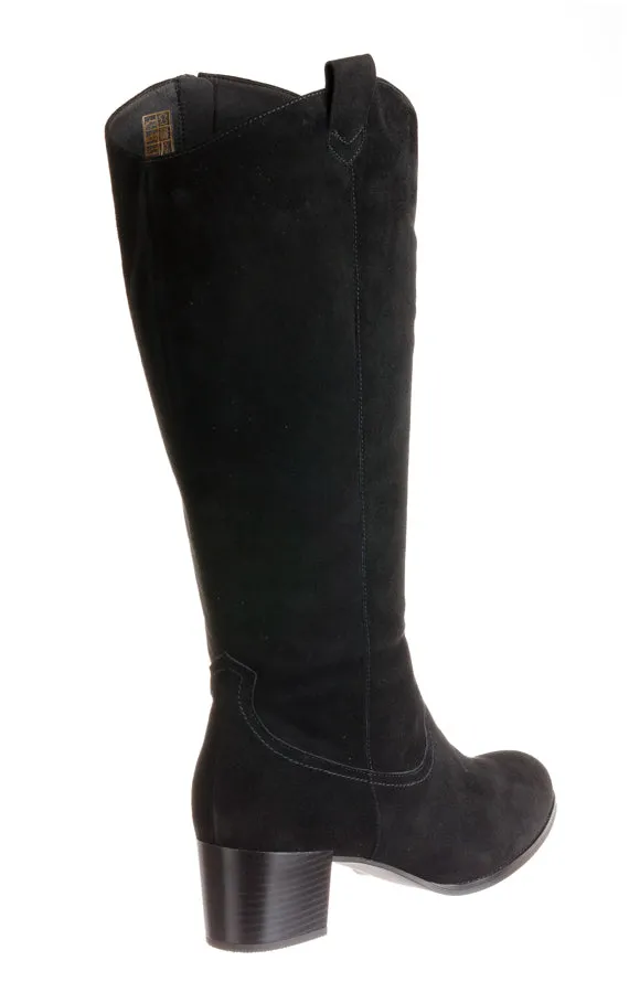 Pie Yukon Black Suede Military Boots