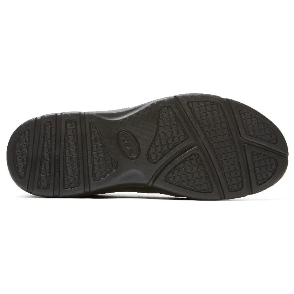 Rockport Junction Point Black Leather Lace-Up Shoe (Men's) White Half Casual Shoes