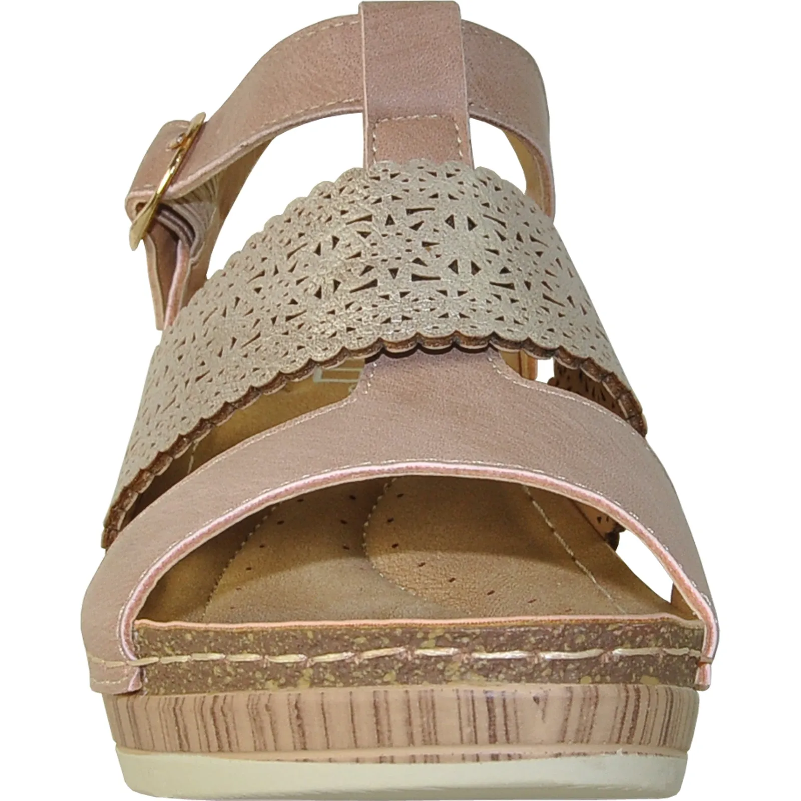 VANGELO Women Sandal FAITH Wedge Sandal Pink Sandals Vacancies