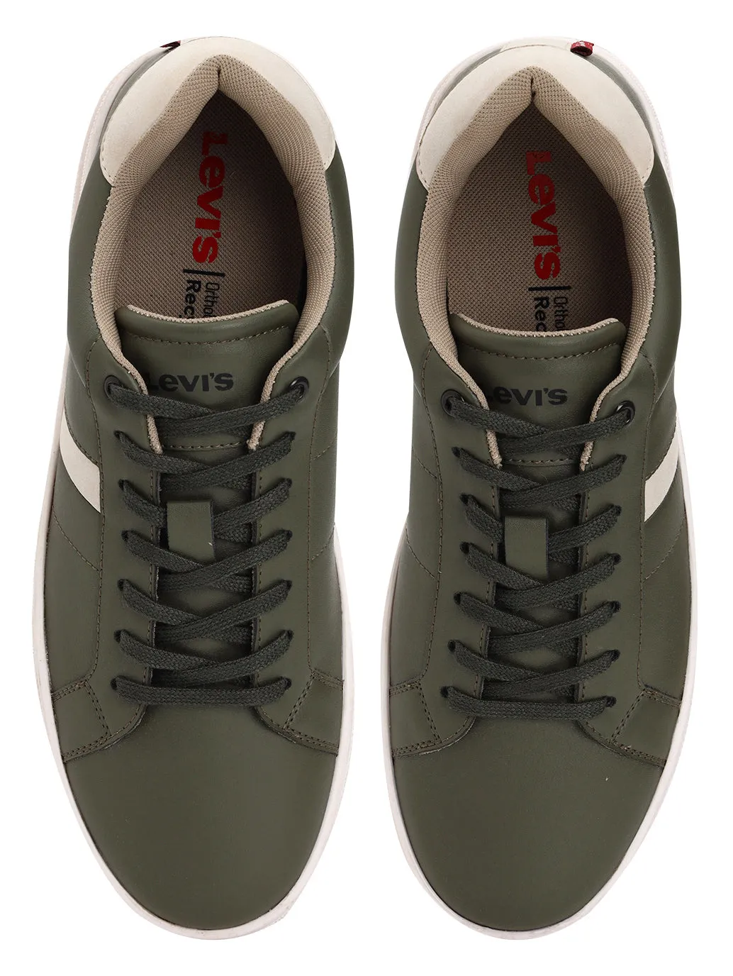 Men's Olive Colorblock Sneakers Best Sneakers For Bad Feet