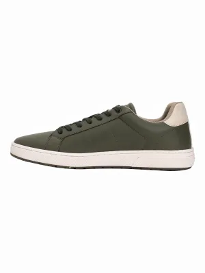 Men's Olive Colorblock Sneakers Ralph Lauren Sneakers