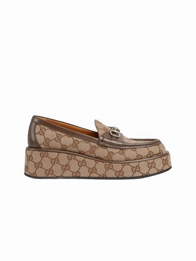 Sport Loafers Gucci Horsebit Wedge Loafers Brown