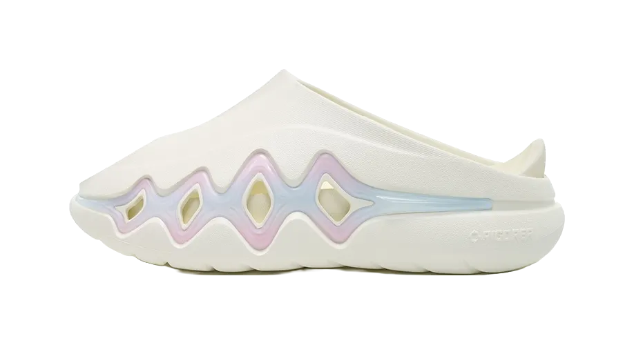 Rigorer Shark 3 Slides - White Pink Blue Slide Slippers for Unisex Floppy Slippers