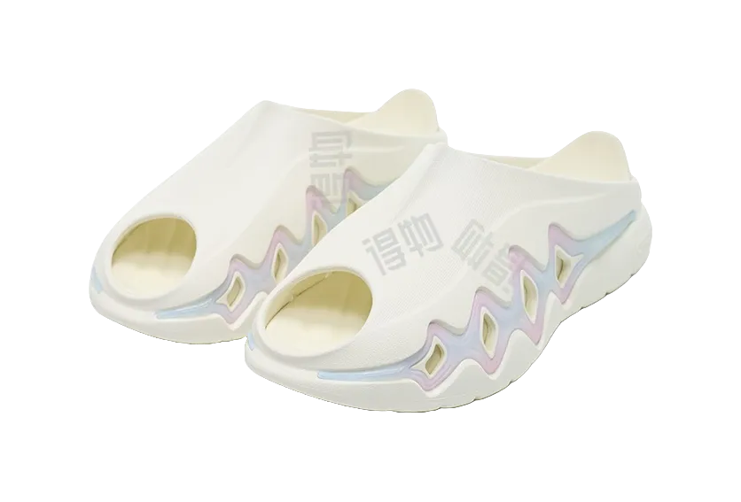 Slippers That Look Like Sneakers Rigorer Shark 3 Slides - White Pink Blue Slide Slippers for Unisex