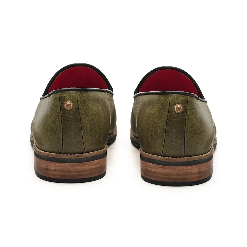 Loafers Designer Sale Texo Loafers Men  Olive