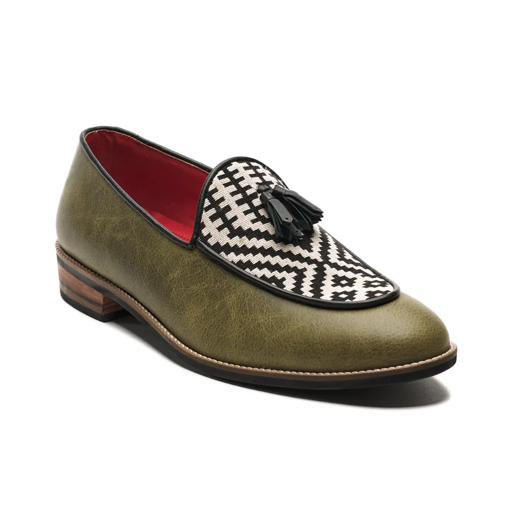 Texo Loafers Men  Olive Cara Loafers