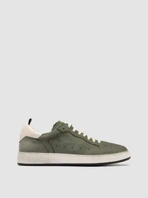 Suit With Sneakers THE ANSWER 002 - Green Leather and Suede Sneakers