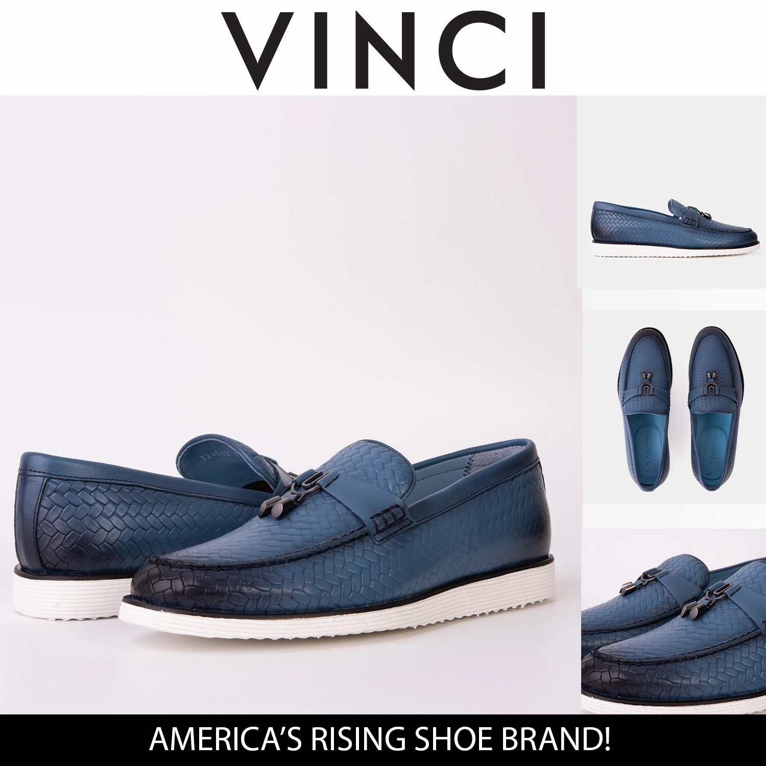 The Sperry Jeans Blue Leather Tassel Loafer Men Shoe Dresser Shoe Storage