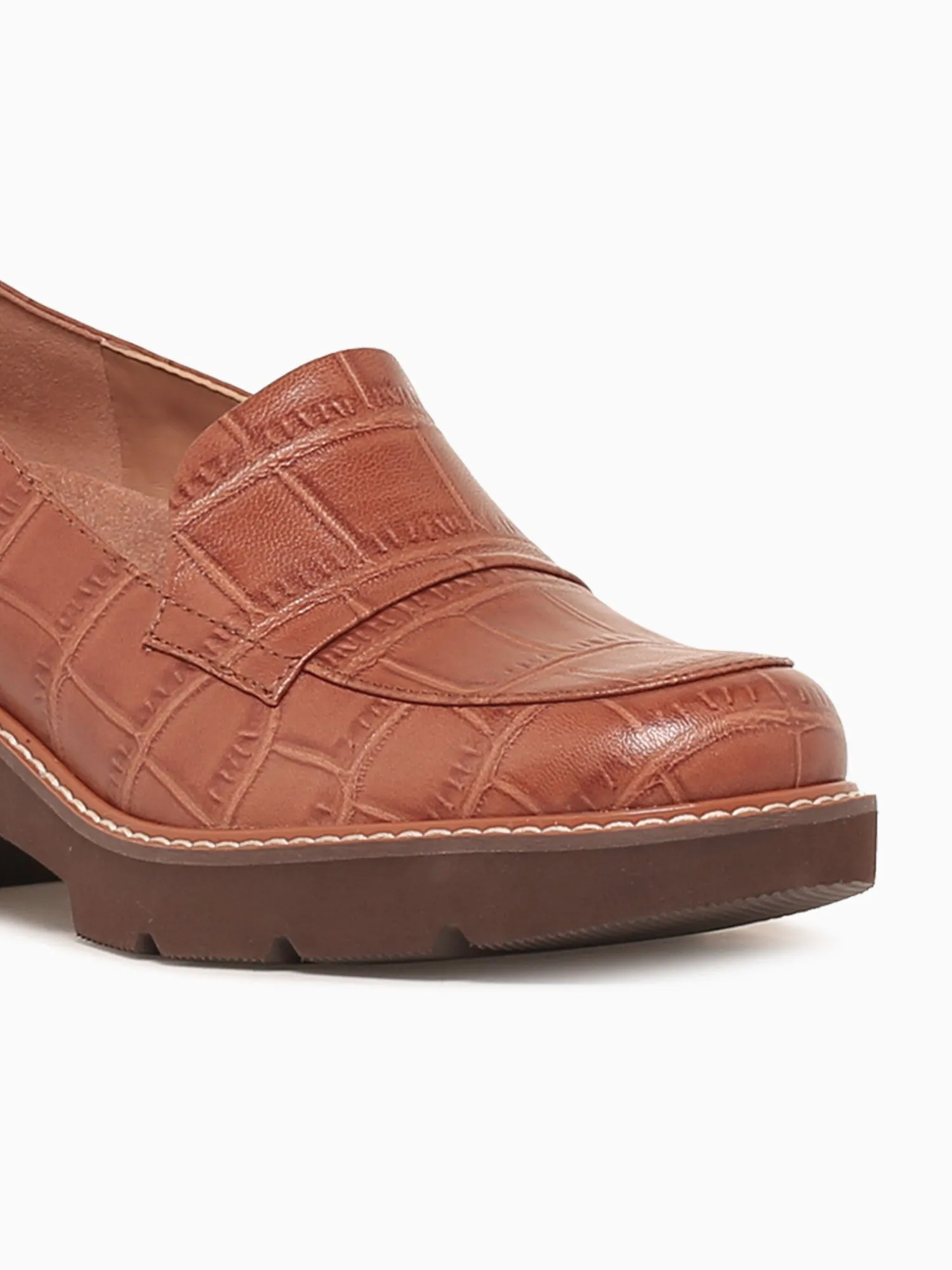 Darry English Tea Leather All Day Loafers