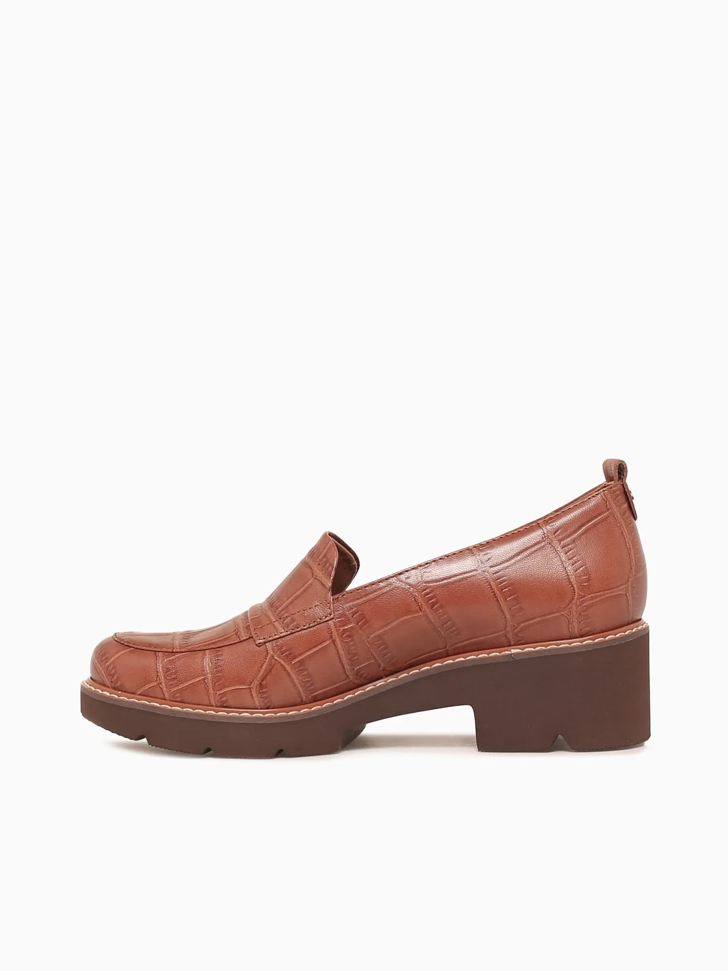 Camel Toe Loafers Darry English Tea Leather