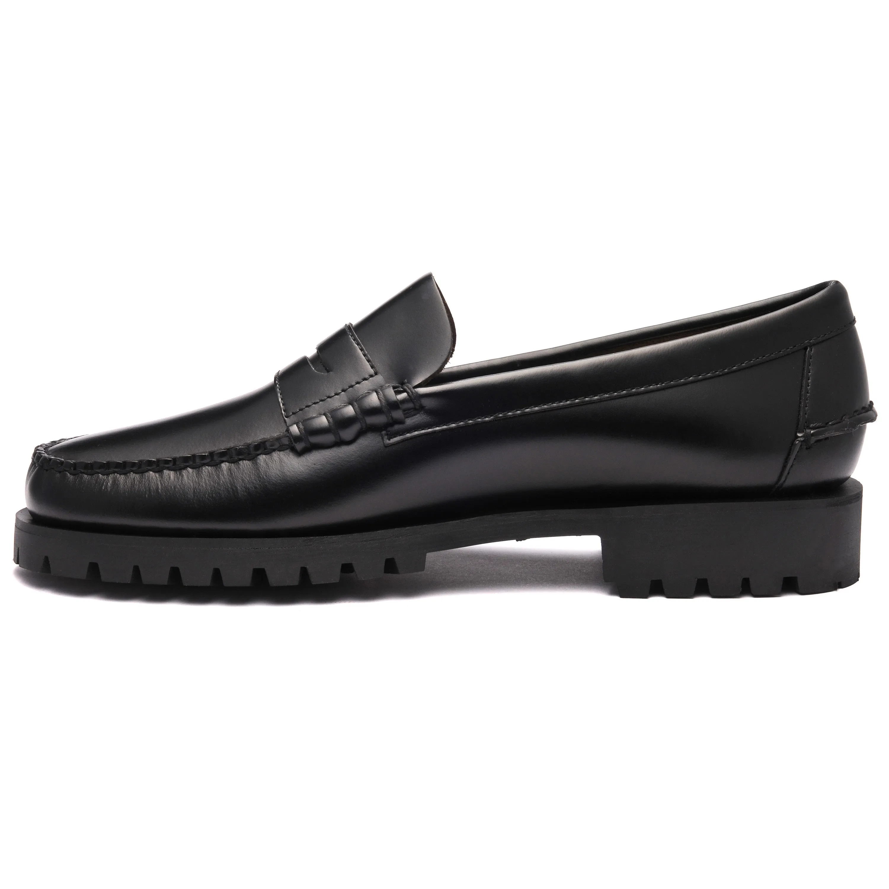Stacked Loafers Dan Lug - Black