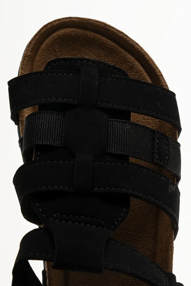 Platform Sandals From The 90s Fisherman Sandals Black