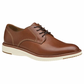 Sneaker That Looks Like A Dress Shoe Johnston & Murphy Upton Plain Toe Tan Full Grain Leather Shoe (Men's)
