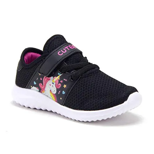 Toddler Little Girls Unicorn Faux Lace Easy On School Sports Shoes Sneakers Medicare And Silver Sneakers Program